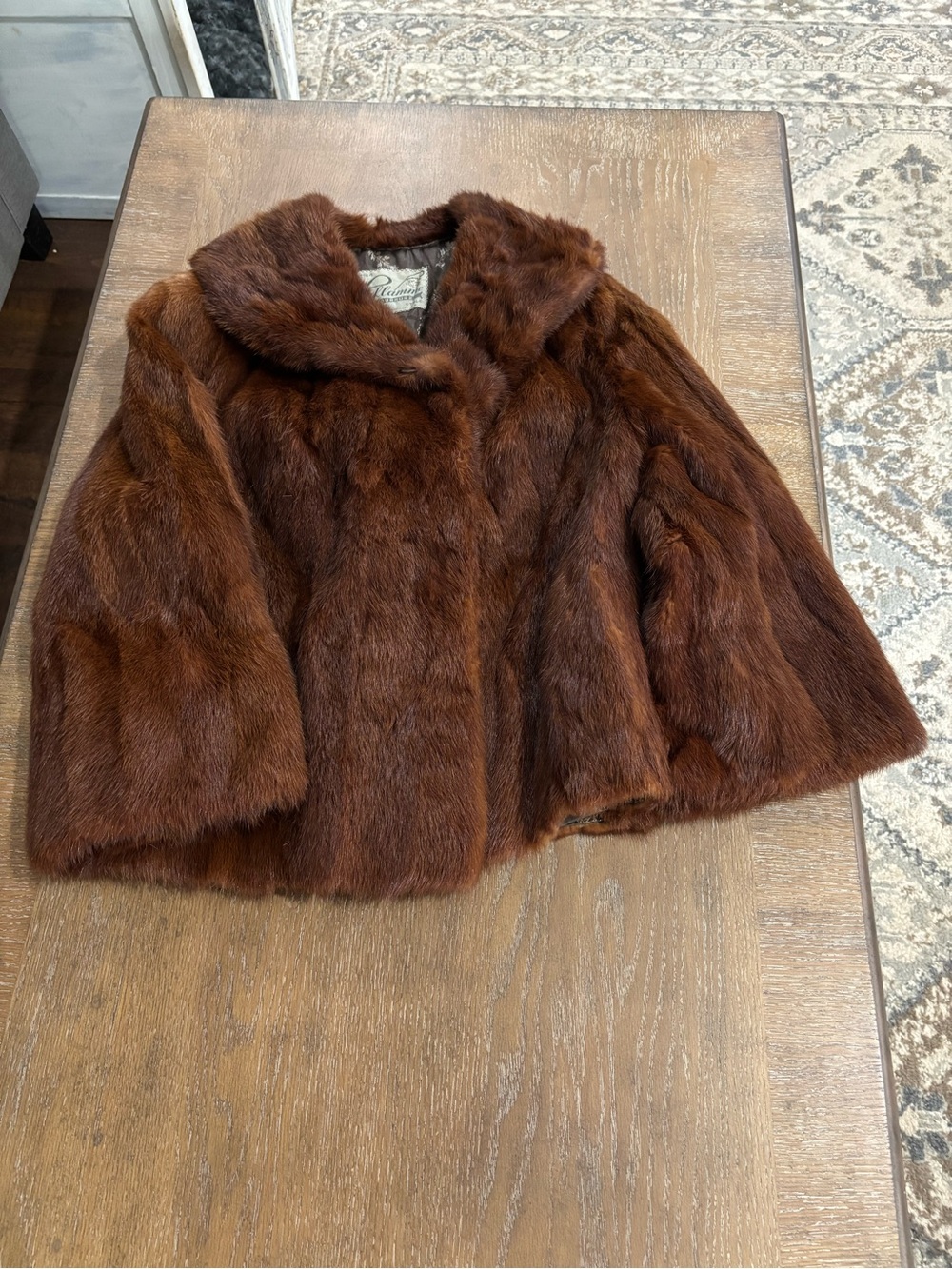 Vintage reddish Brown mink Fur Coat